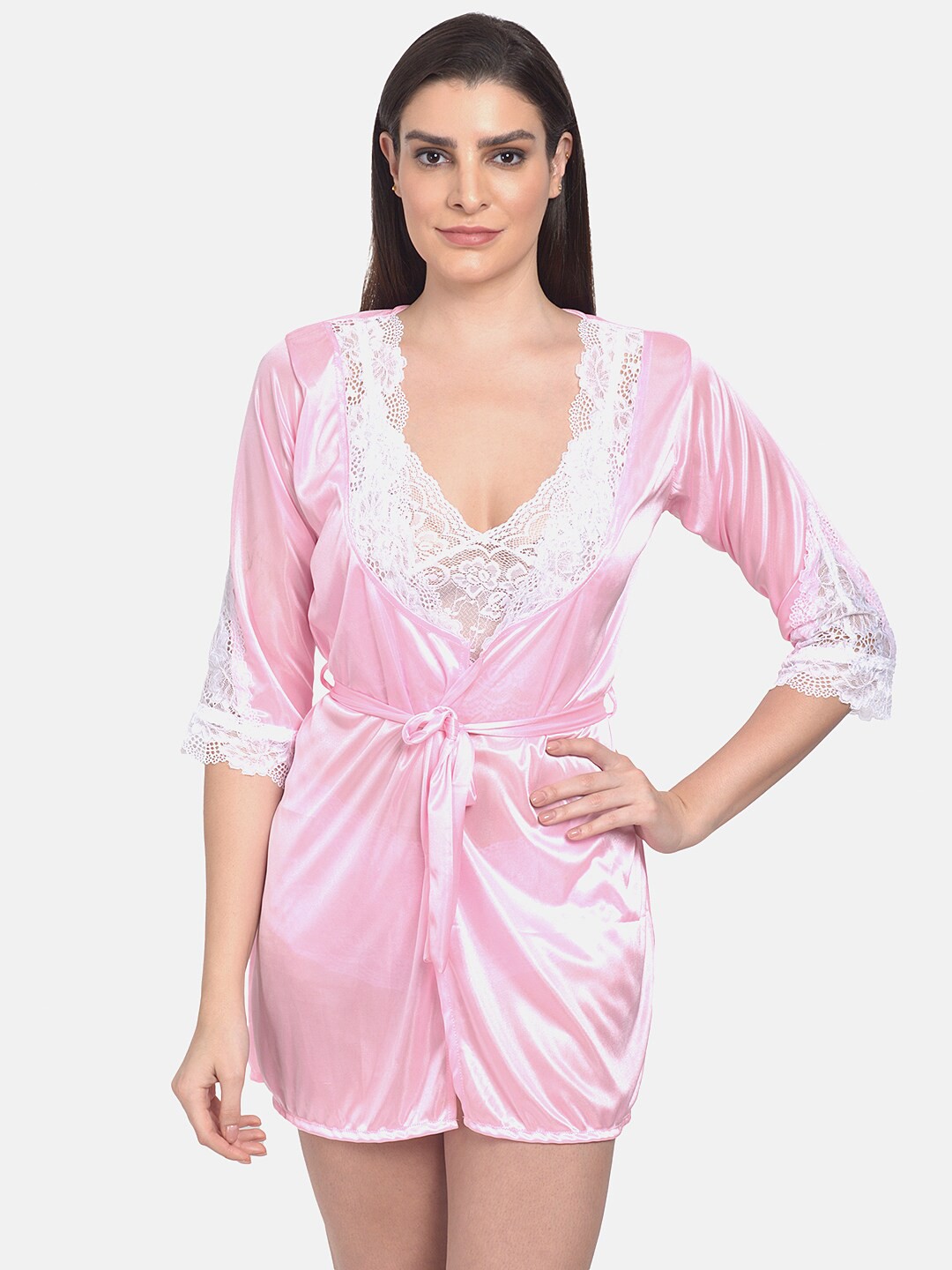 

mod & shy Pink & White Baby Doll
