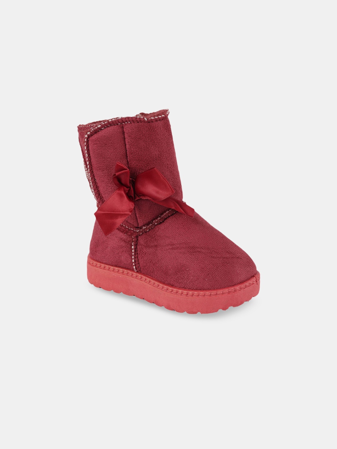 

Hopscotch Girls Red Solid Ankle Length Regular Boots