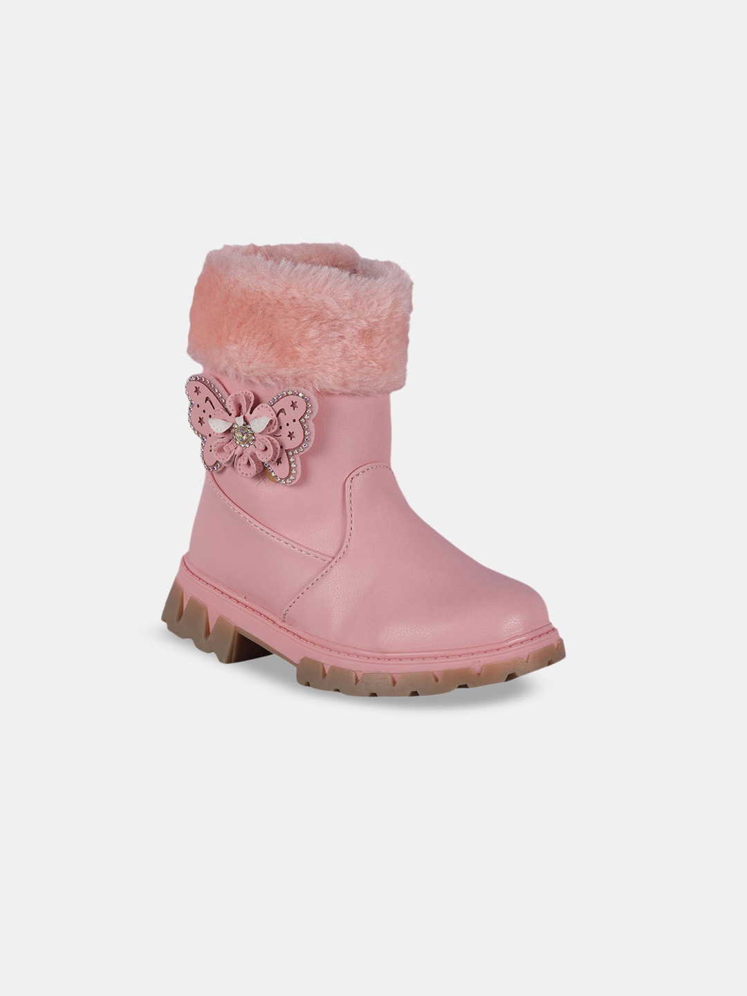 

Hopscotch Girls Pink Embellished Ankle Length Boots