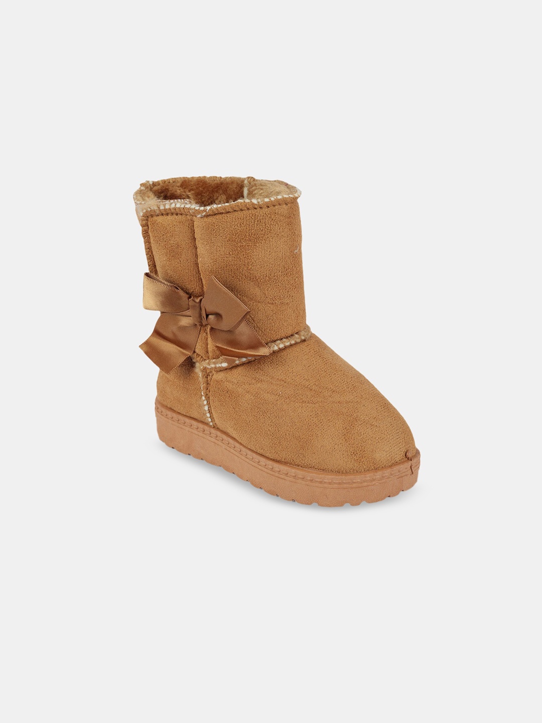 

Hopscotch Girls Brown Solid Ankle Length Boots