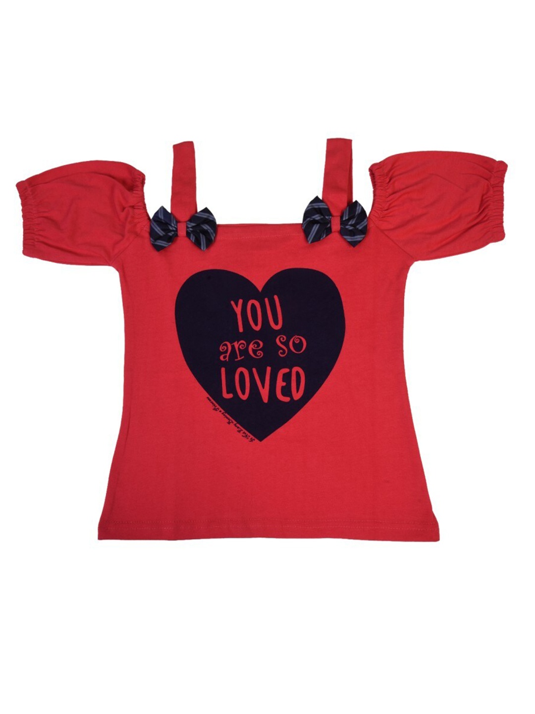 

POMY & JINNY Girls Red Print Top