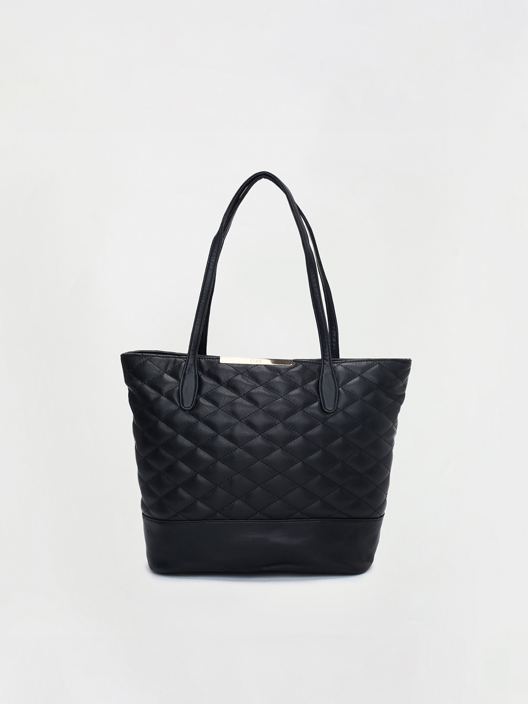 

CODE by Lifestyle Women Black Textured Synthetic Shoulder Bag with Quilted
