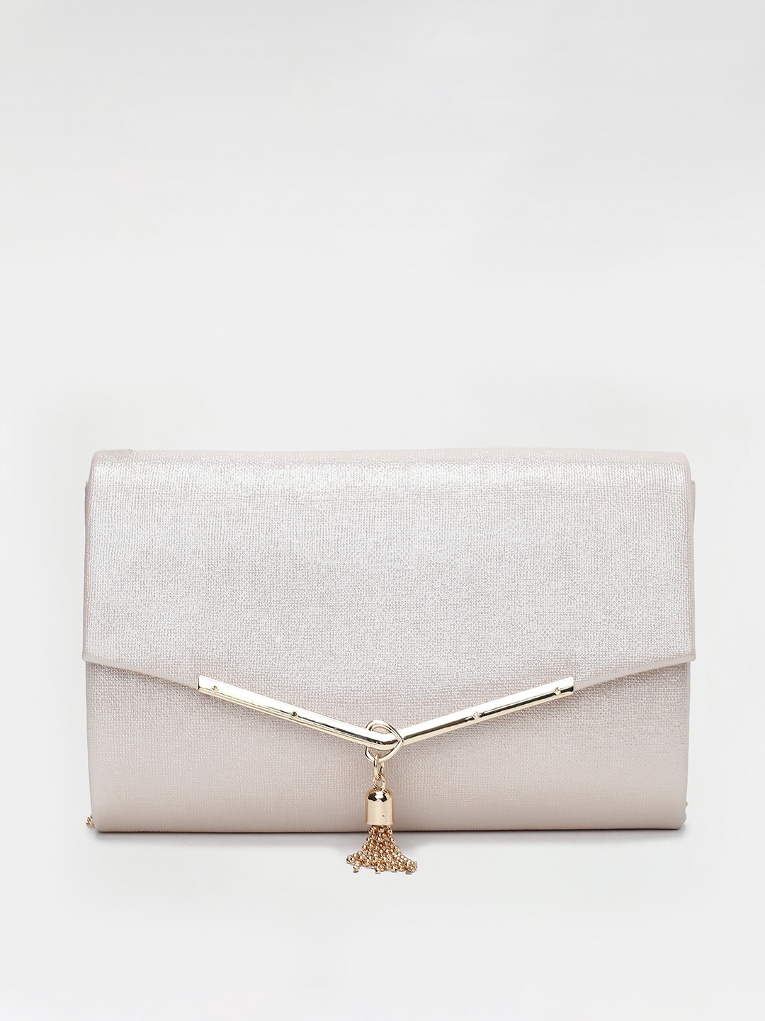 

CODE by Lifestyle Women Off White Textured Synthetic Sling Bag
