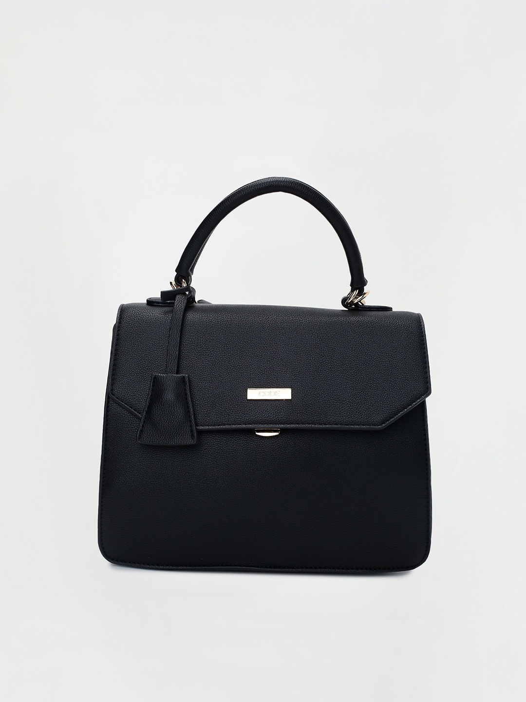 

CODE by Lifestyle Black Structured Satchel with Bow Detail