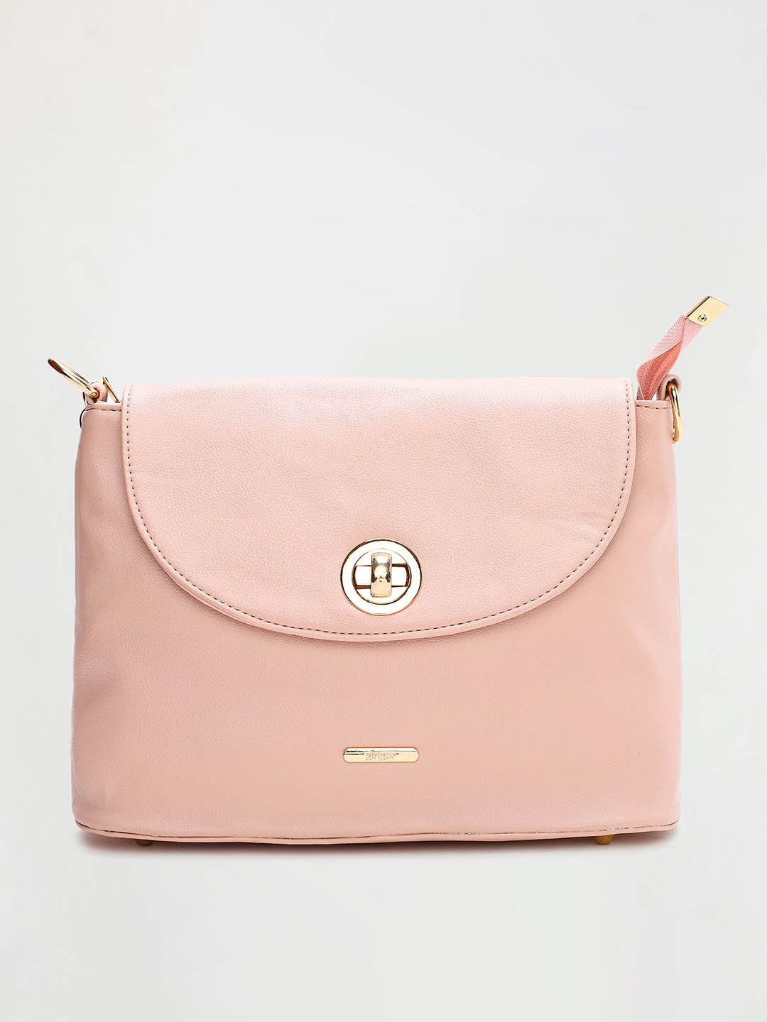 

Ginger by Lifestyle Peach-Coloured Swagger Sling Bag