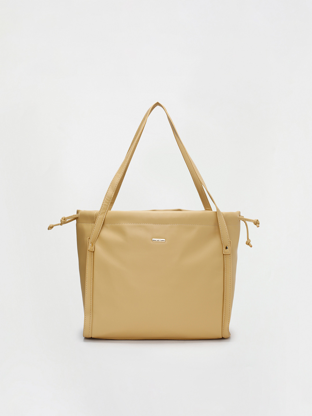

Ginger by Lifestyle Yellow Oversized Structured Shoulder Bag