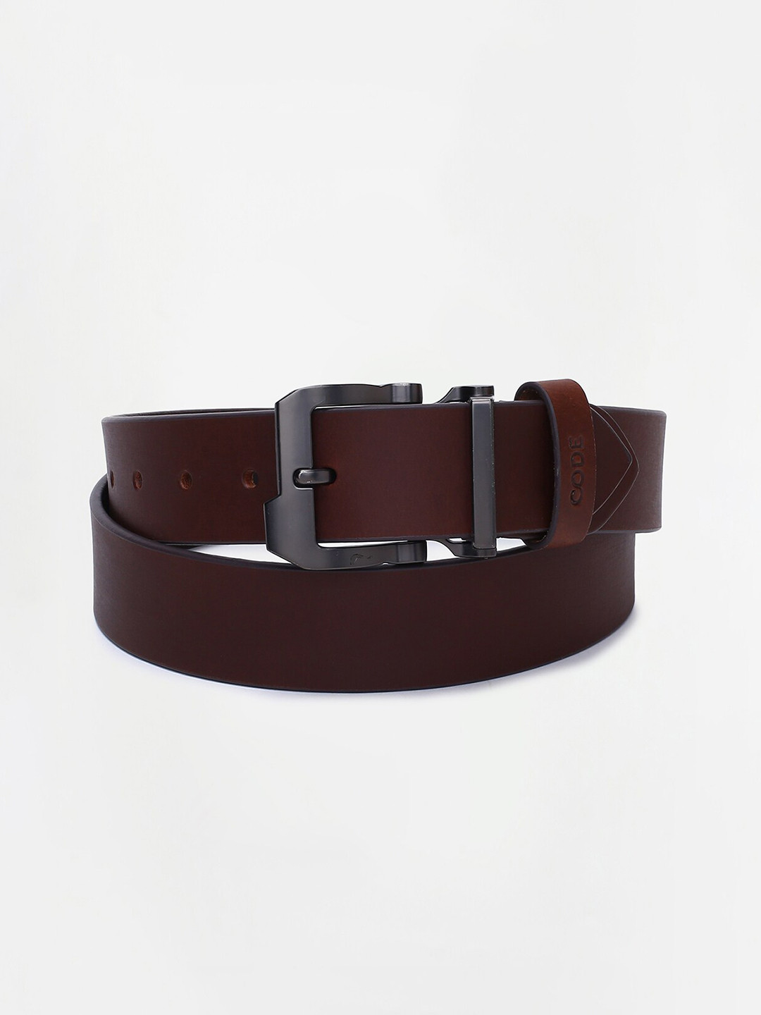 

CODE by Lifestyle Men Brown Solid Leather Belt