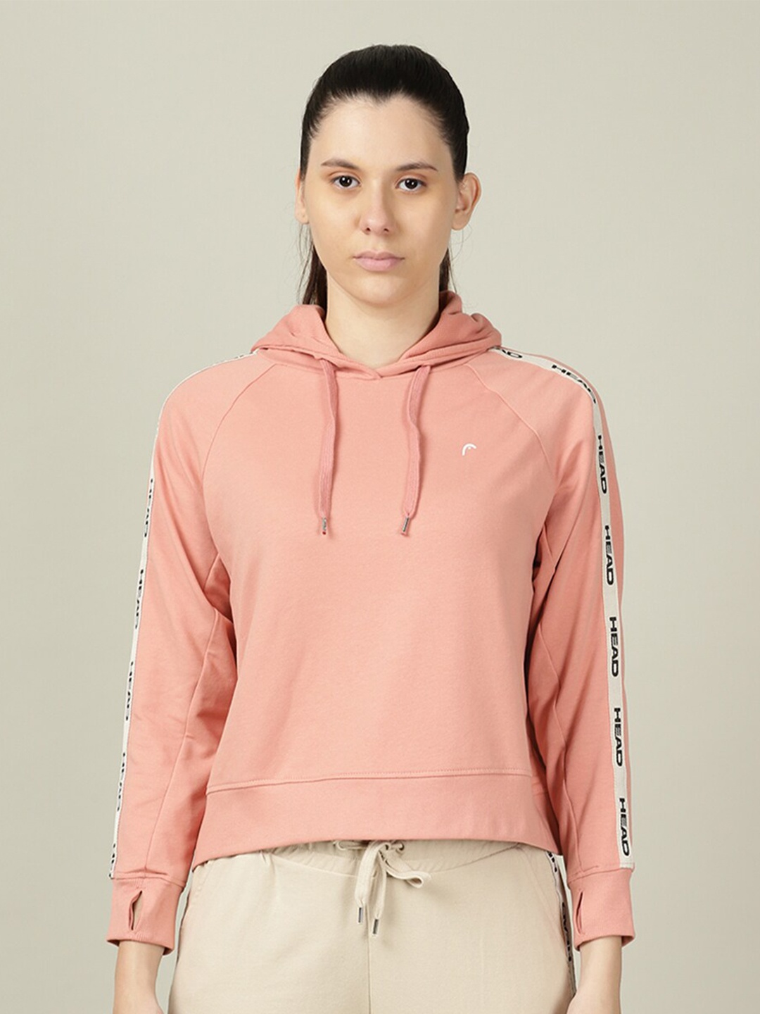 

Head Women Pink Hooded Sweatshirt