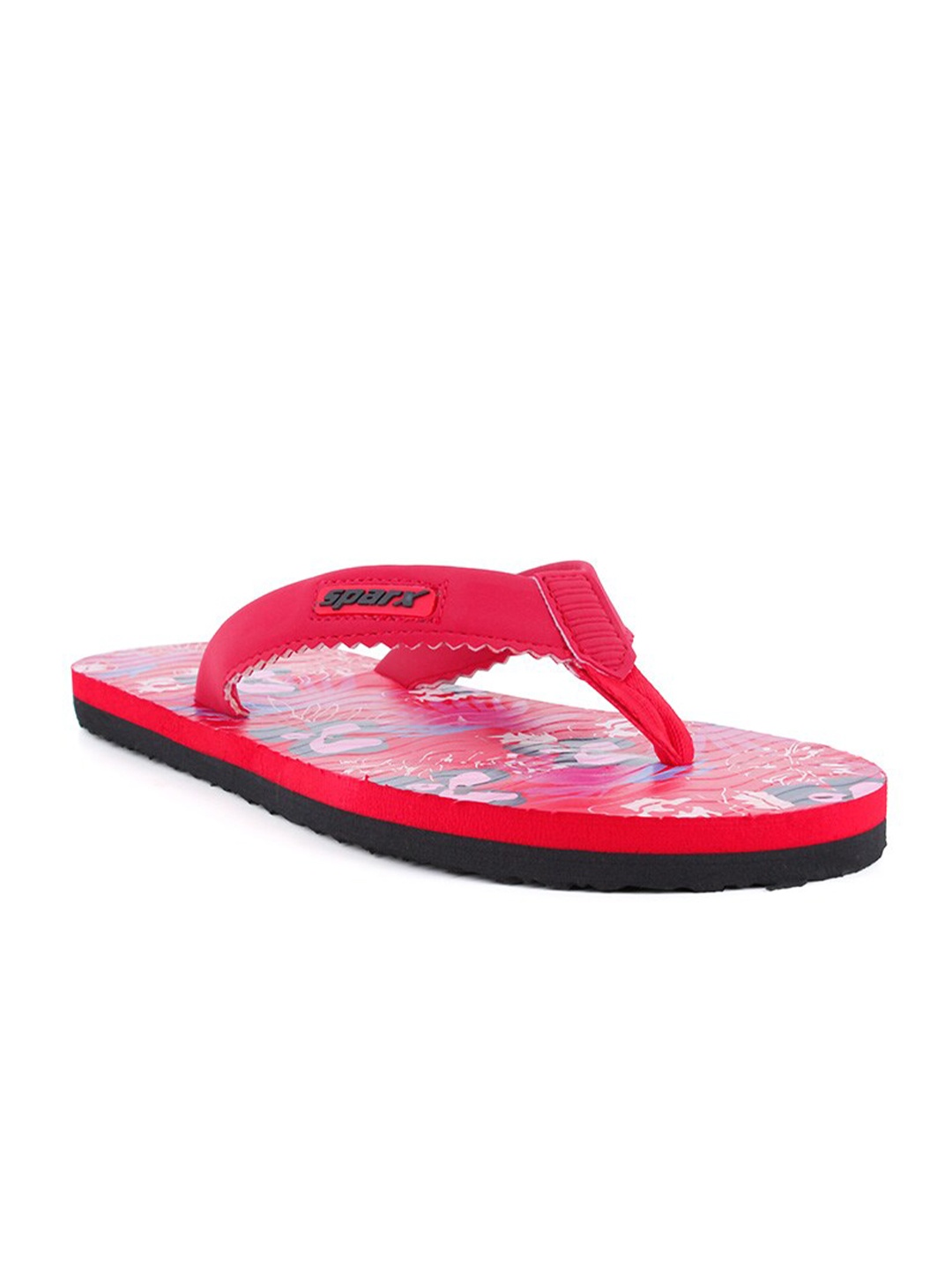 

Sparx Women Printed Thong Flip-Flops, Red