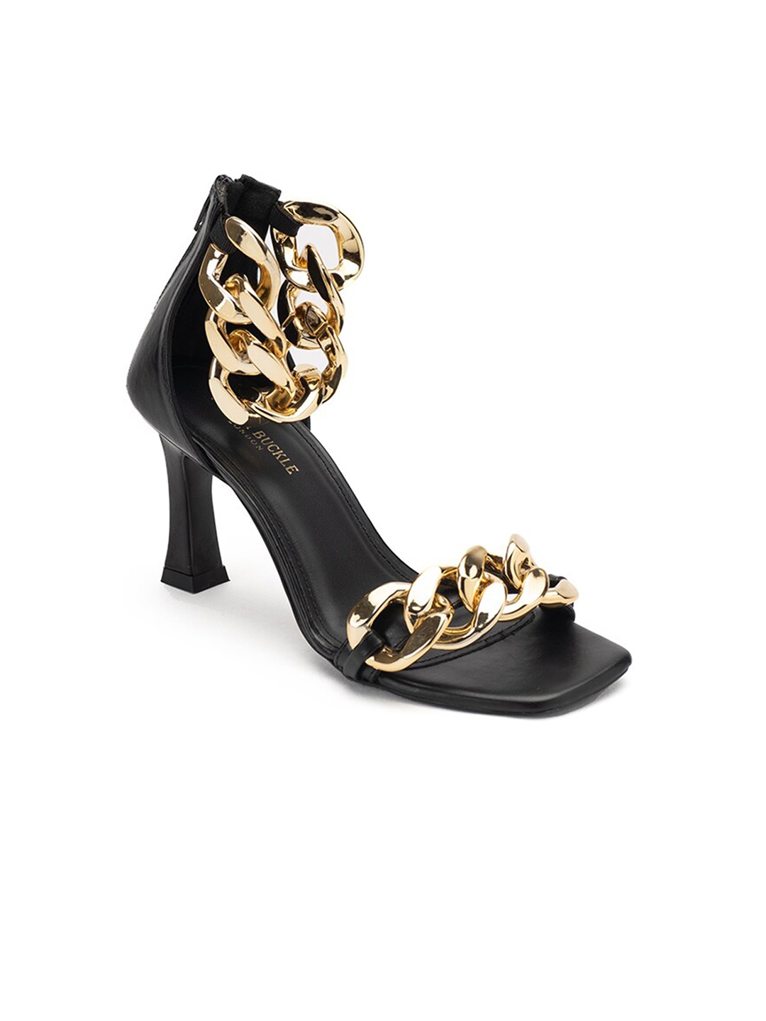 

Heel & Buckle London Black Embellished Party Stiletto Heels
