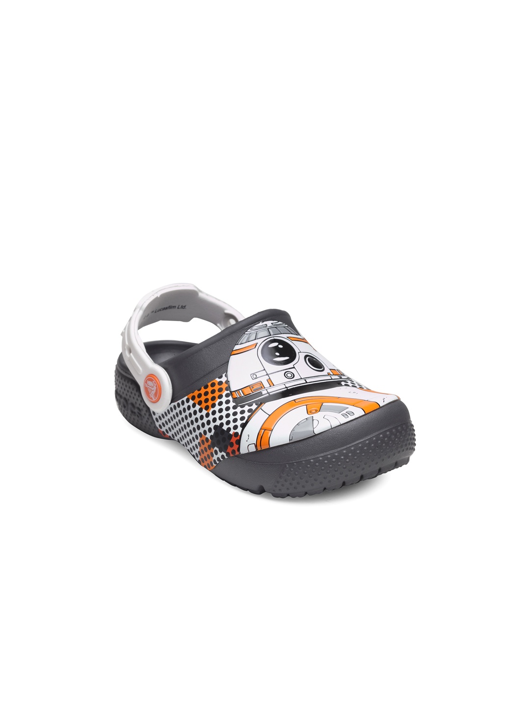 

Crocs Funlab Boys White Grey Printed Clogs