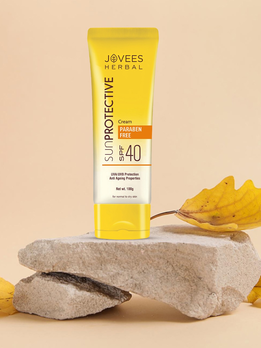 

Jovees Herbal Sun Protective Sunscreen SPF 40 Lightweight For UVA & UVB Protection - 100g, Off white
