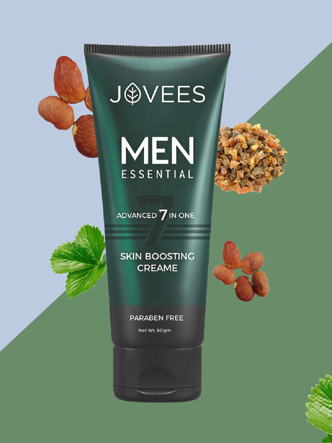 

Jovees Men Essential Advanced 7-In-One Skin Boosting SPF15 Face Cream - 60g, Green