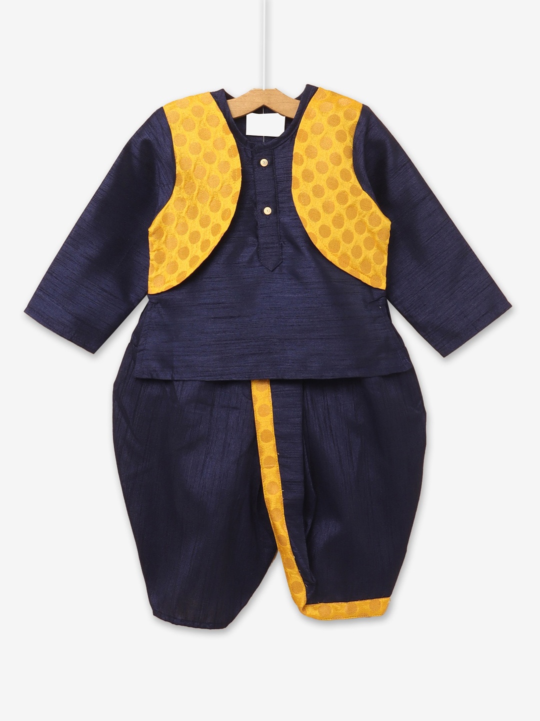 

Hopscotch Boys Blue Kurta with Dhoti Pants