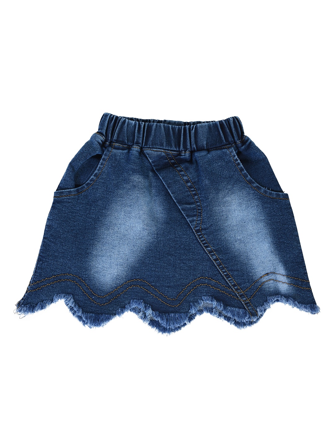 

POMY & JINNY Girls Washed Mini Denim Skirt, Blue