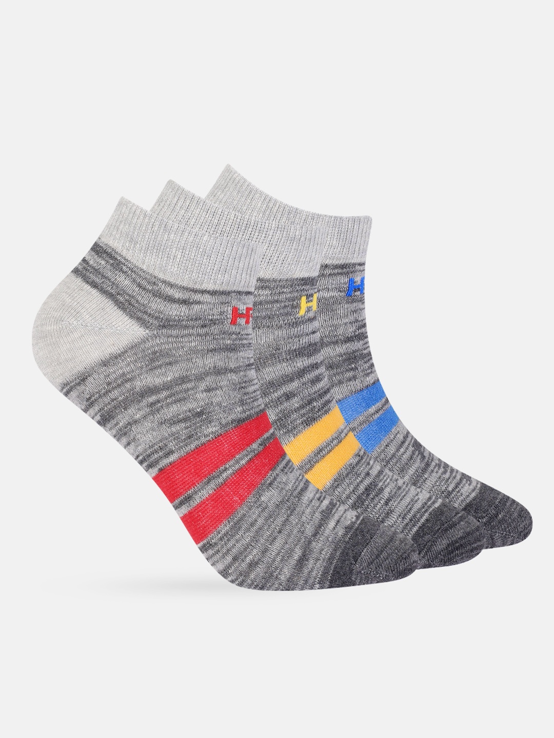 

HRX by Hrithik Roshan Women Set of 3 Ankle Length Running Socks, Charcoal