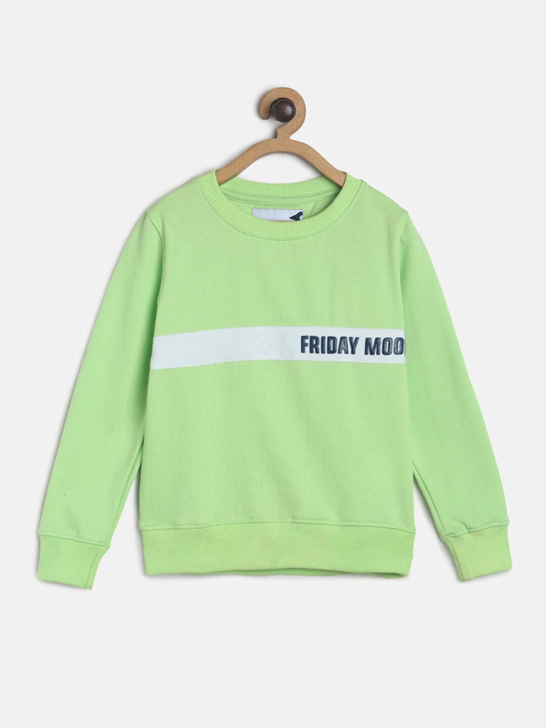 

Hopscotch Boys Green Cotton Sweatshirt