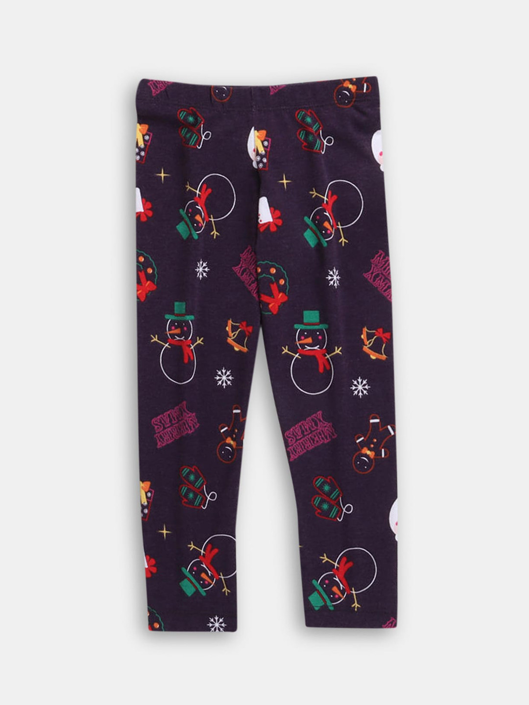 

Hopscotch Girls Navy Blue Printed Ankle-Length Leggings