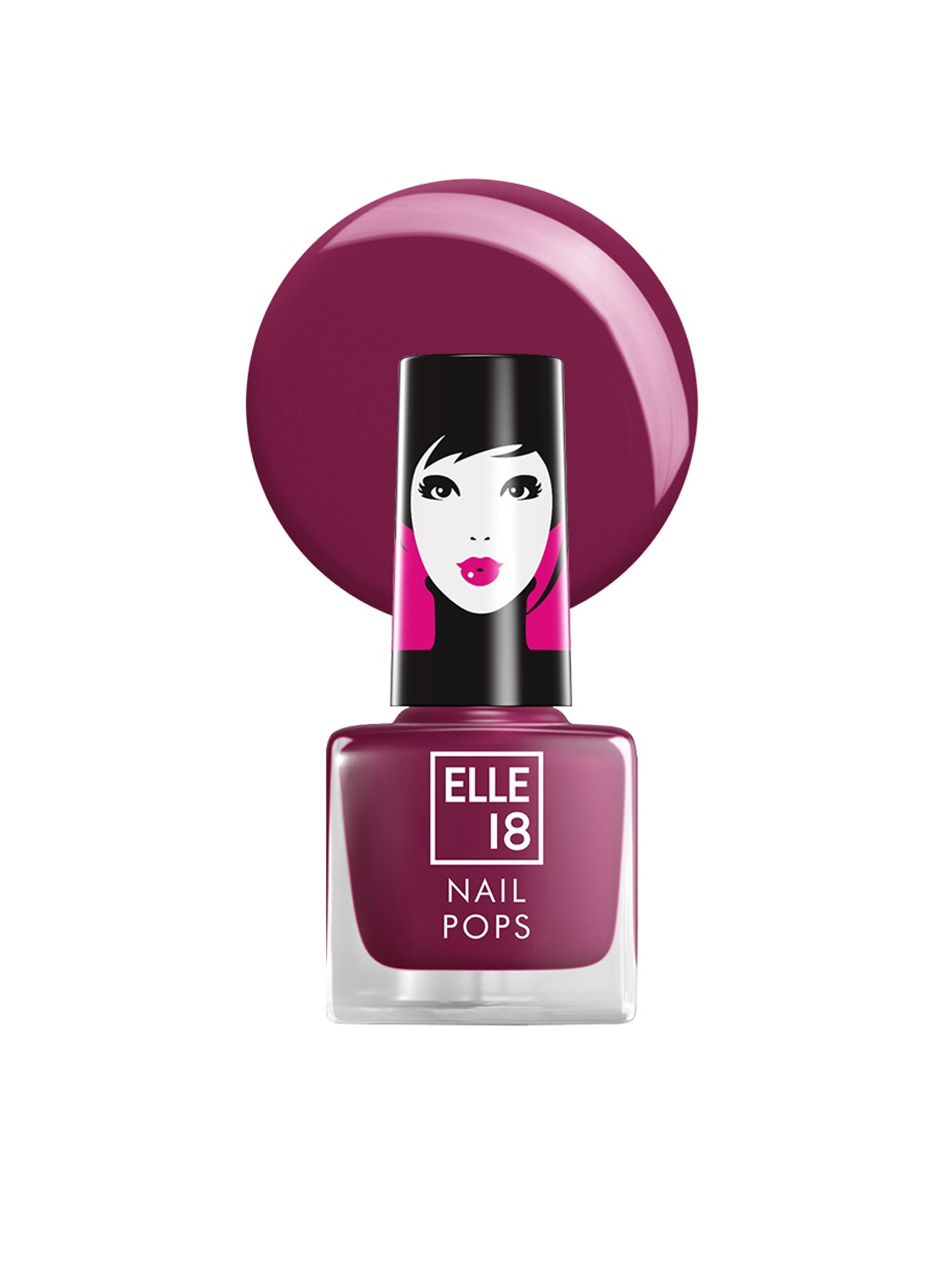 

ELLE 18 Long-Wearing Nail Pops Instant Dry Nail Polish 5 ml - Shade 181, Purple