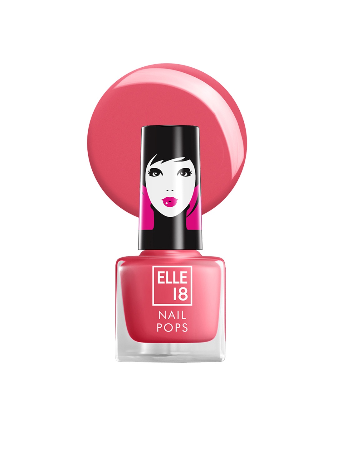 

ELLE 18 Long-Wearing Nail Pops Instant Dry Nail Polish 5 ml - Shade 184, Pink