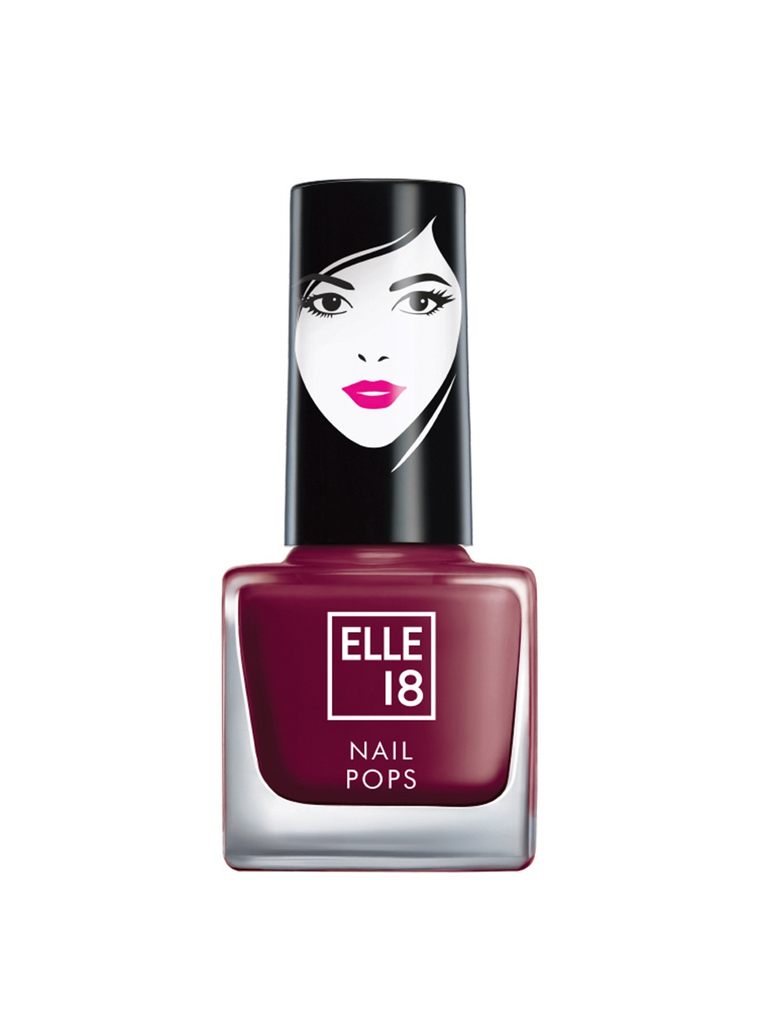 

ELLE 18 Long-Wearing Nail Pops Instant Dry Nail Polish 5 ml - Shade 188, Maroon