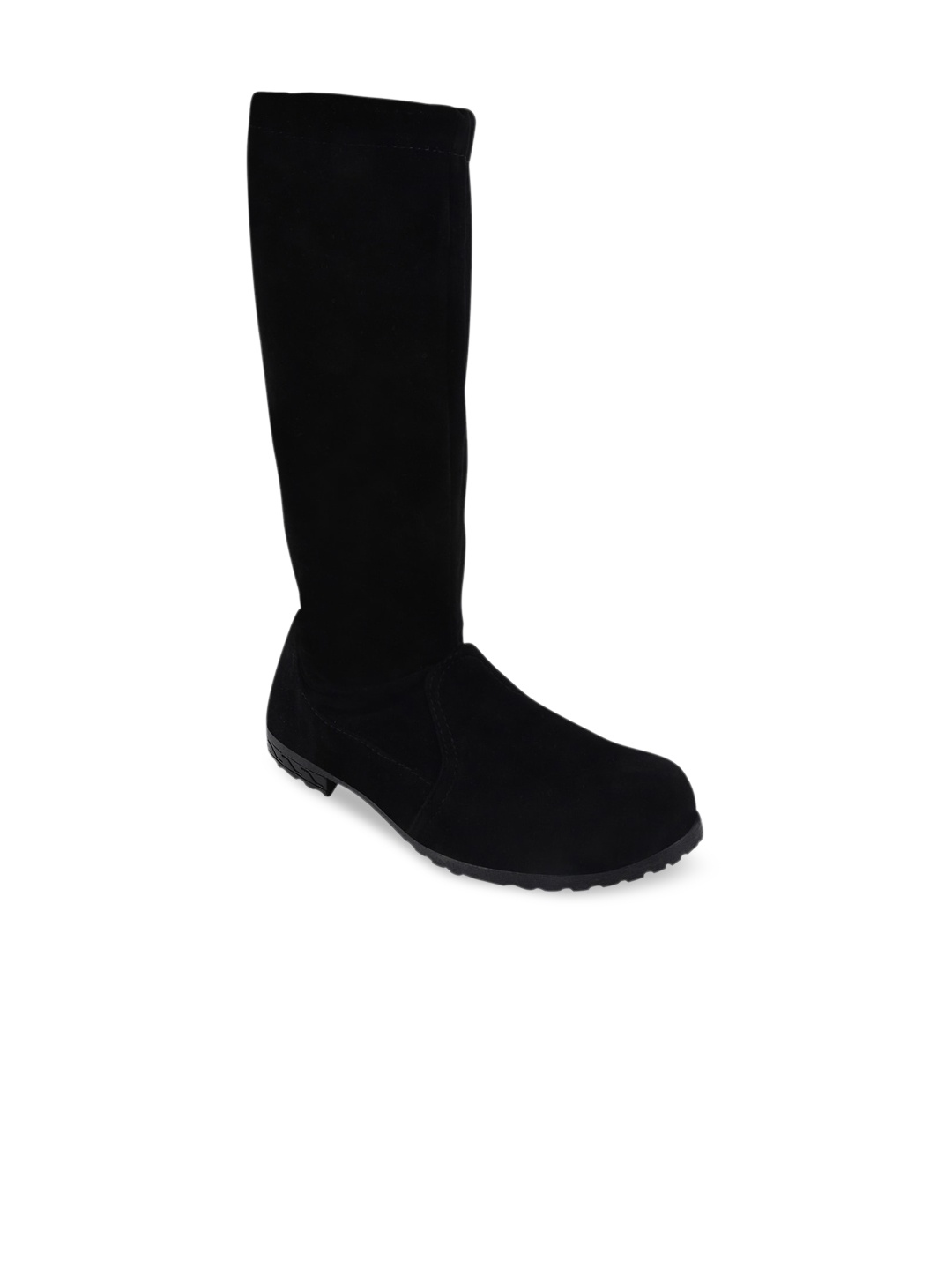 

THE WHITE POLE Women Black Solid Long Boots