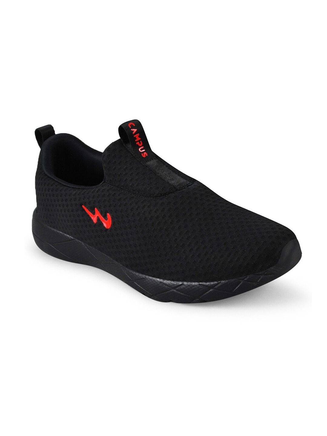 

Campus Men Black Mesh Running Shoes