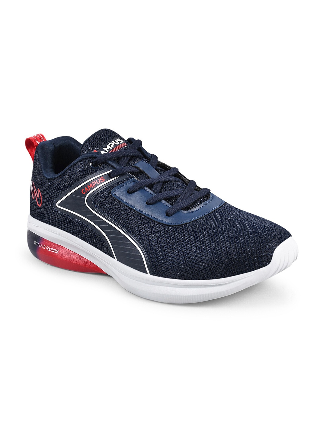 

Campus Men Navy Blue Mesh Running Shoes