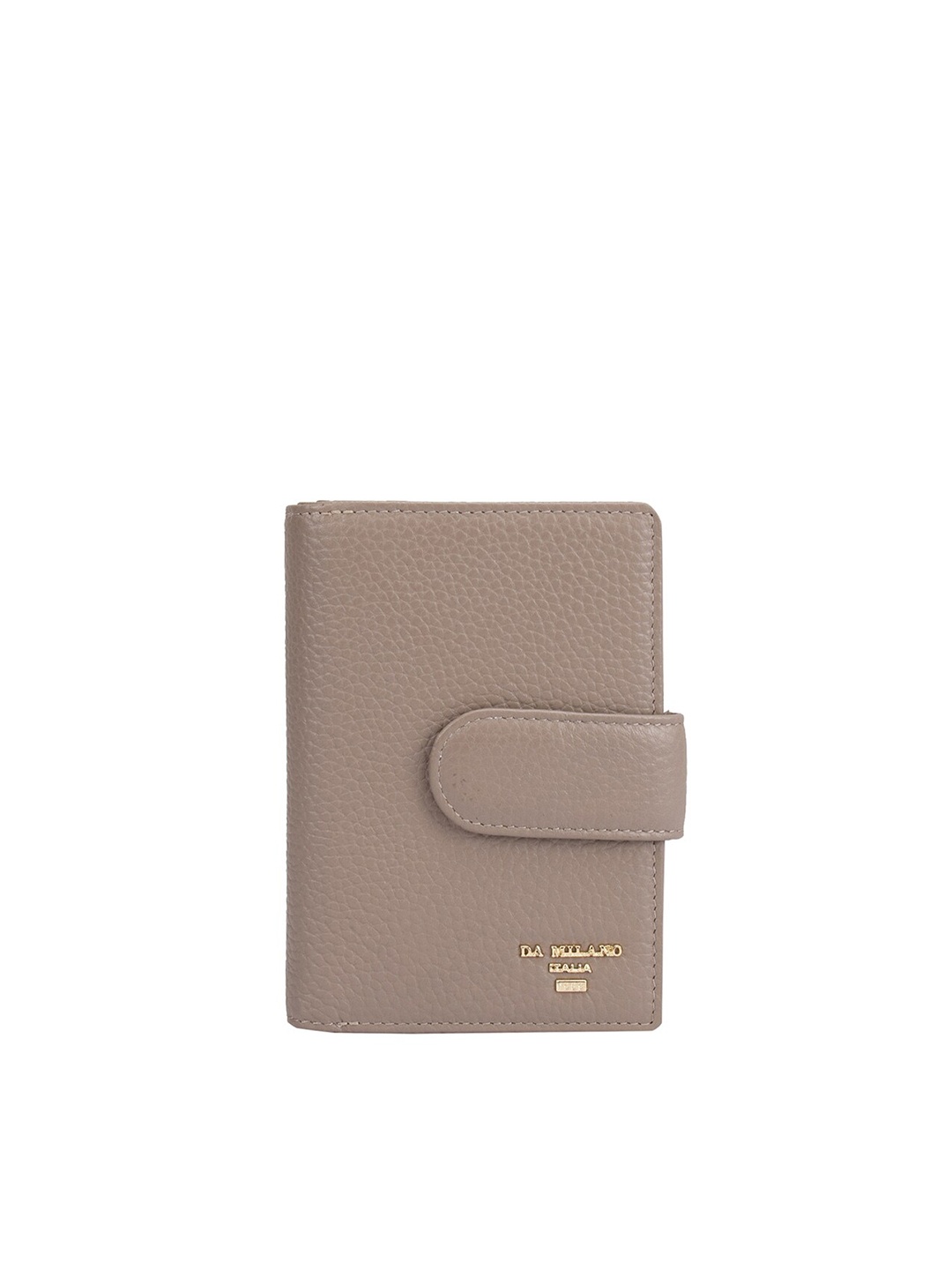 

Da Milano Women Brown Textured Leather Two Fold Wallet