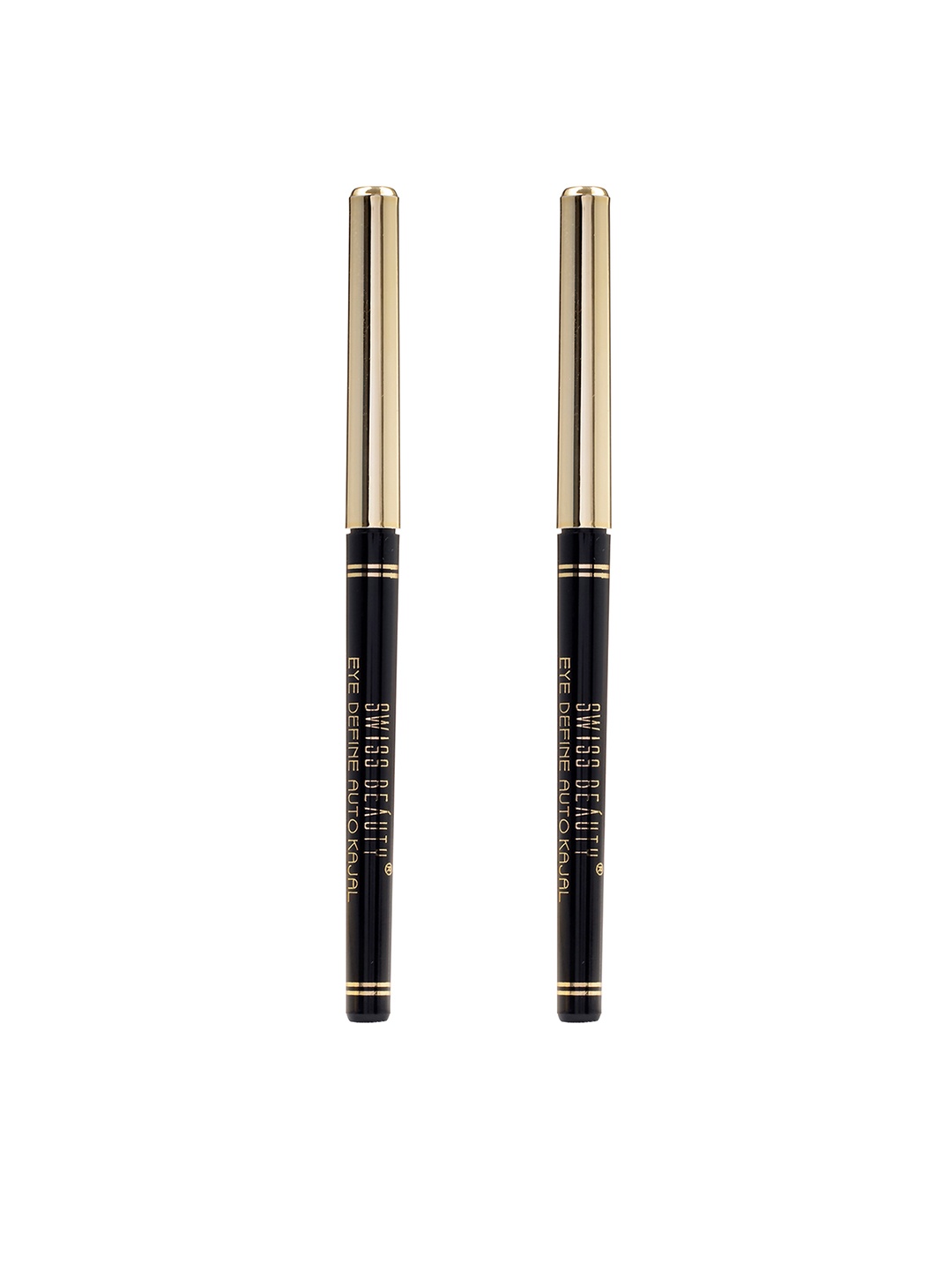 

SWISS BEAUTY Set of 2 Eye Define Super-Pigmented Waterproof Auto Kajal - Black