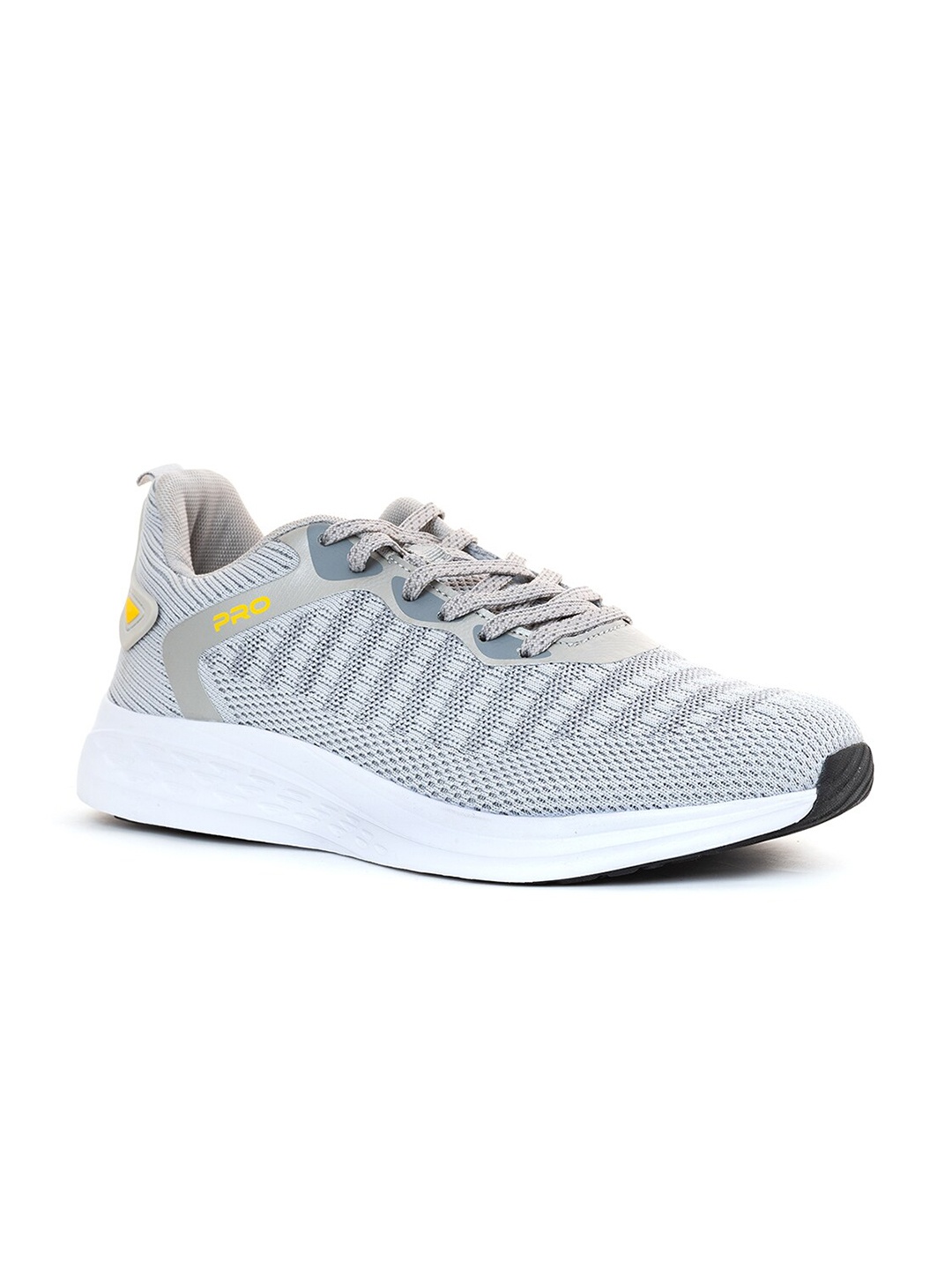 

Khadims Men Grey Textile Running Shoes