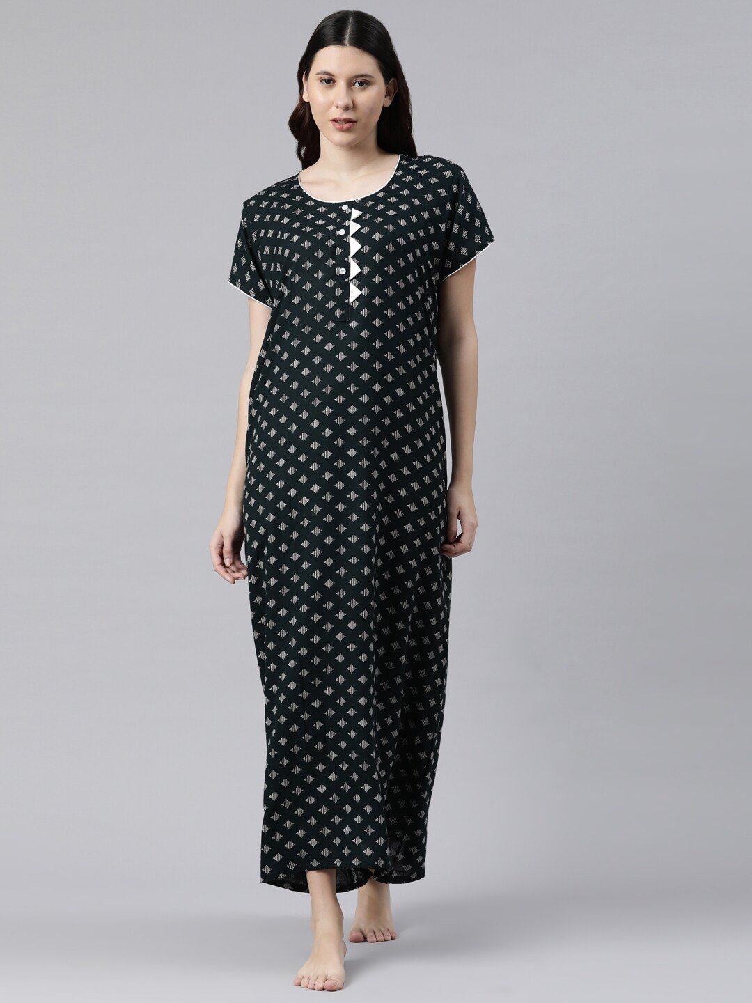 

GOLDSTROMS Green Printed Alpine Nightdress