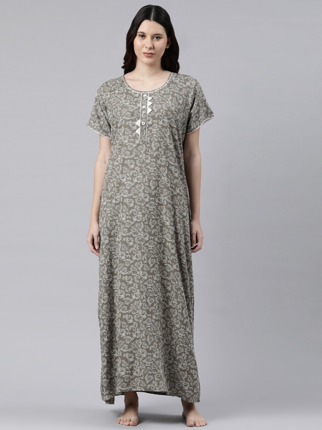 

GOLDSTROMS Grey Printed Alpine Nightdress