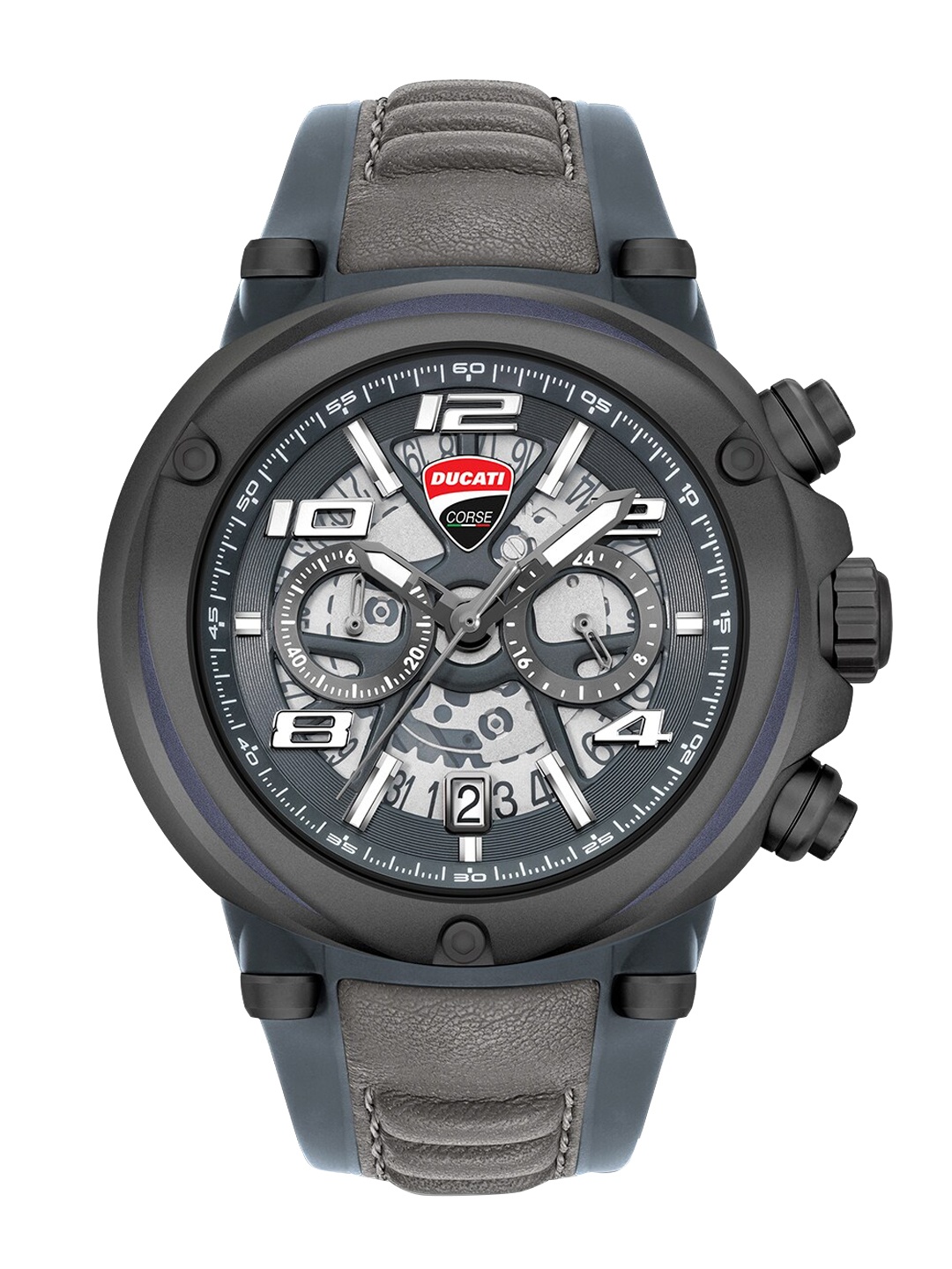 

DUCATI CORSE Men Grey Embellished Dial & Grey Straps Analogue Watch DTWGO0000204