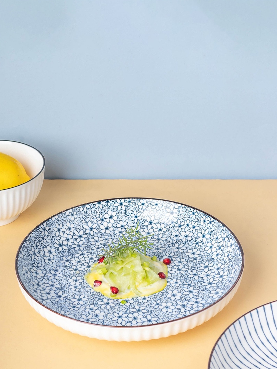 

Nestasia White & Blue Meraki Ceramic Plate