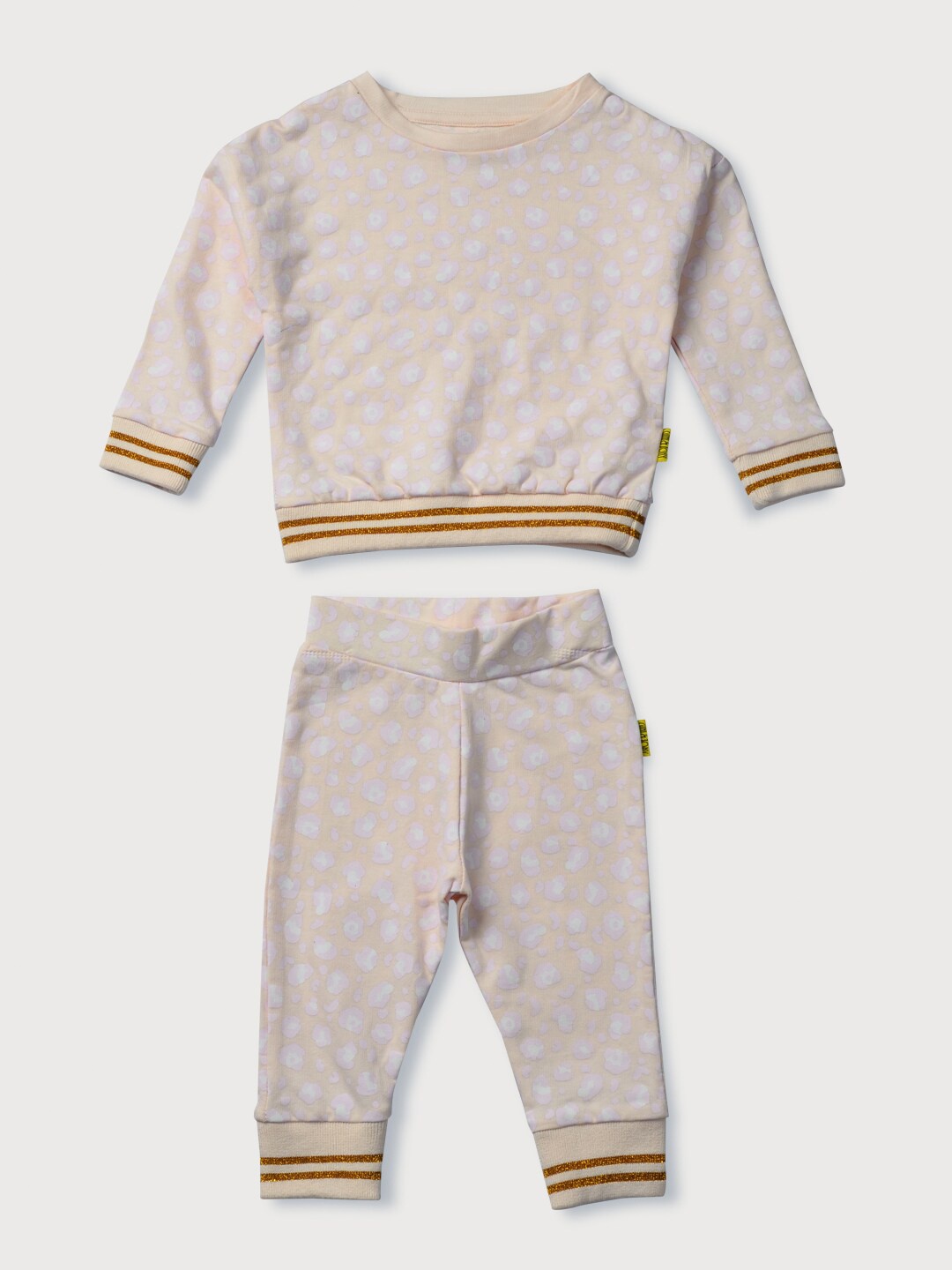 

Gini and Jony Girls Pink & Brown Printed T-shirt with Pyjamas