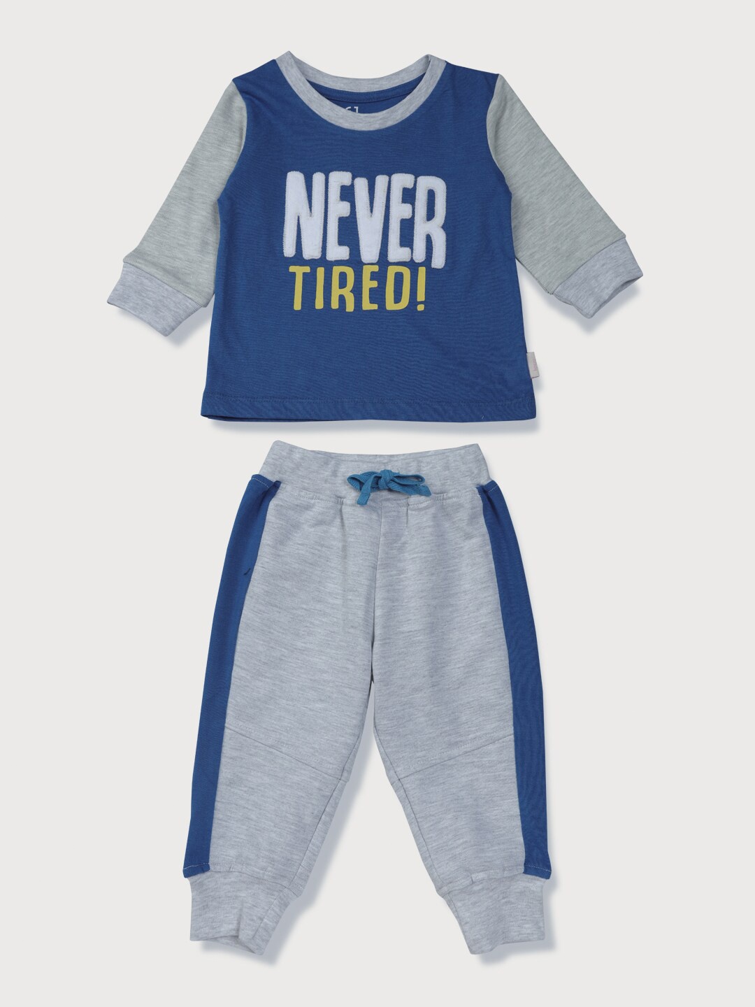 

Gini and Jony Girls Blue & Grey Printed T-shirt with Pyjamas