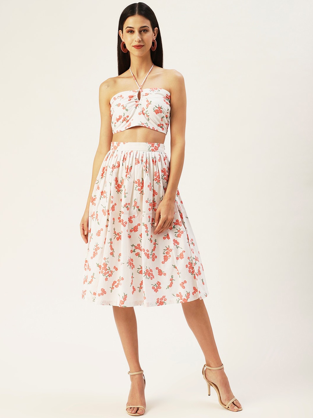 

DressBerry Women Off White Printed Co-Ords