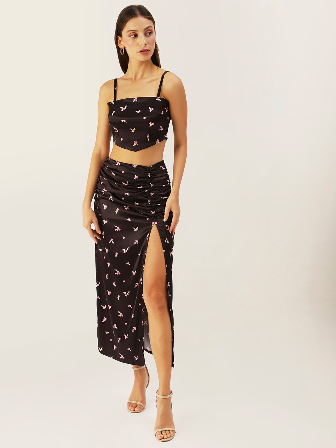 

DressBerry Women Black Printed Co-Ord Set