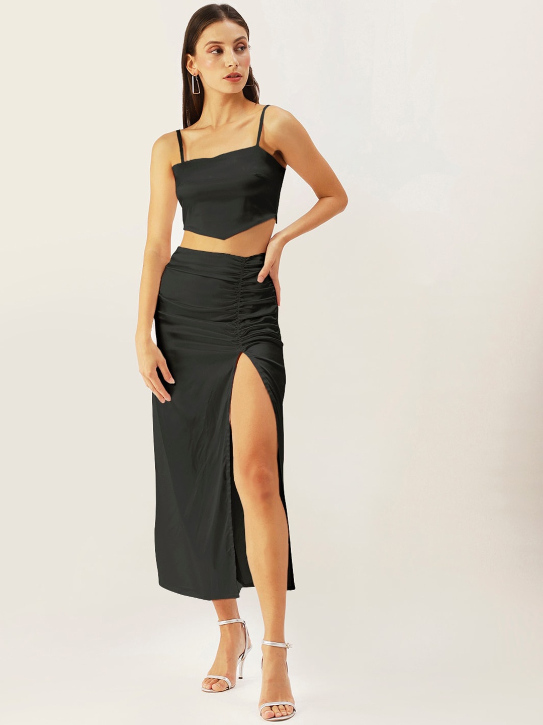 

DressBerry Women Black Solid Co-Ords