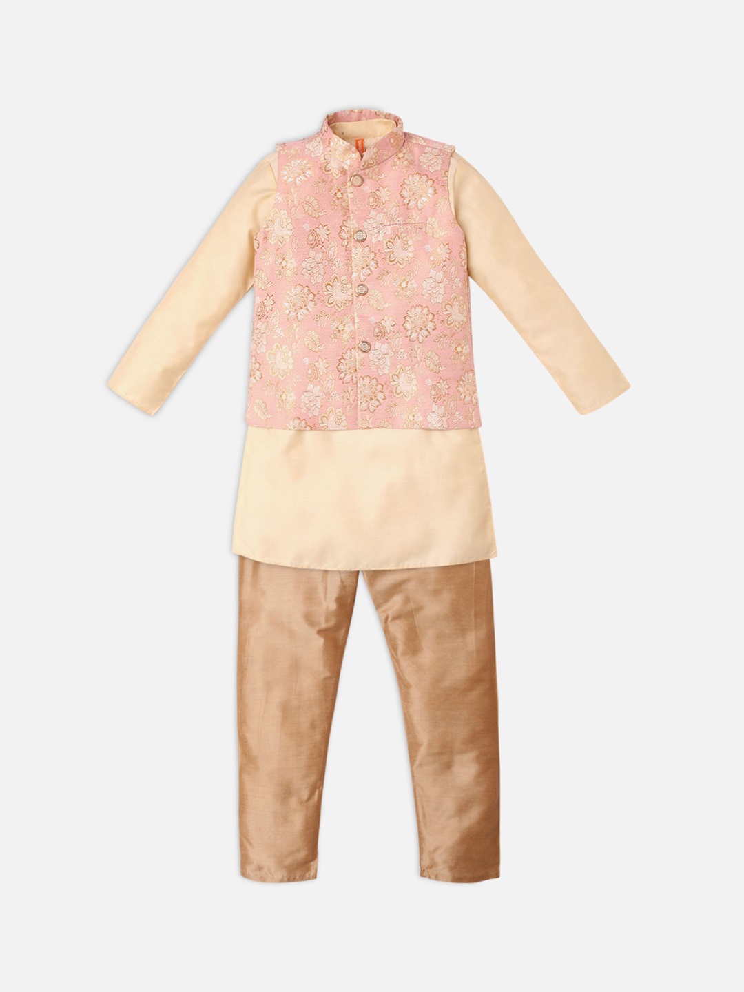 

Ethnicity Boys Peach-Coloured Kurta with Pyjamas