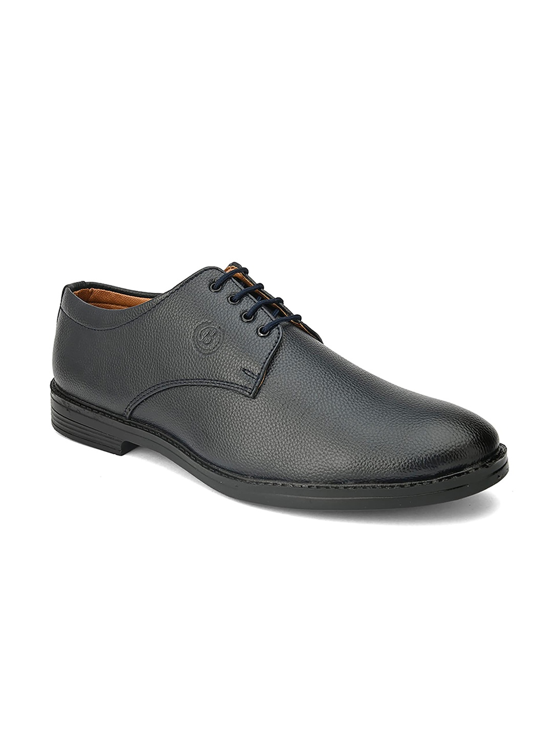 

Azzaro Black Men Black Solid Derbys