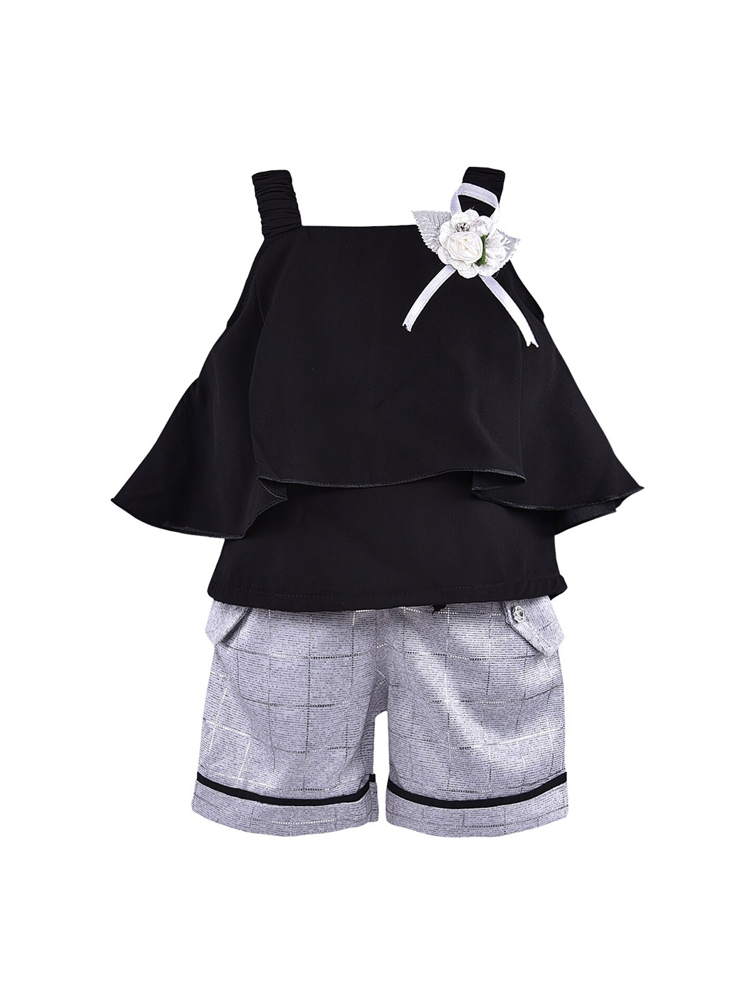 

Wish Karo Girls Black & Grey Top with Trouser
