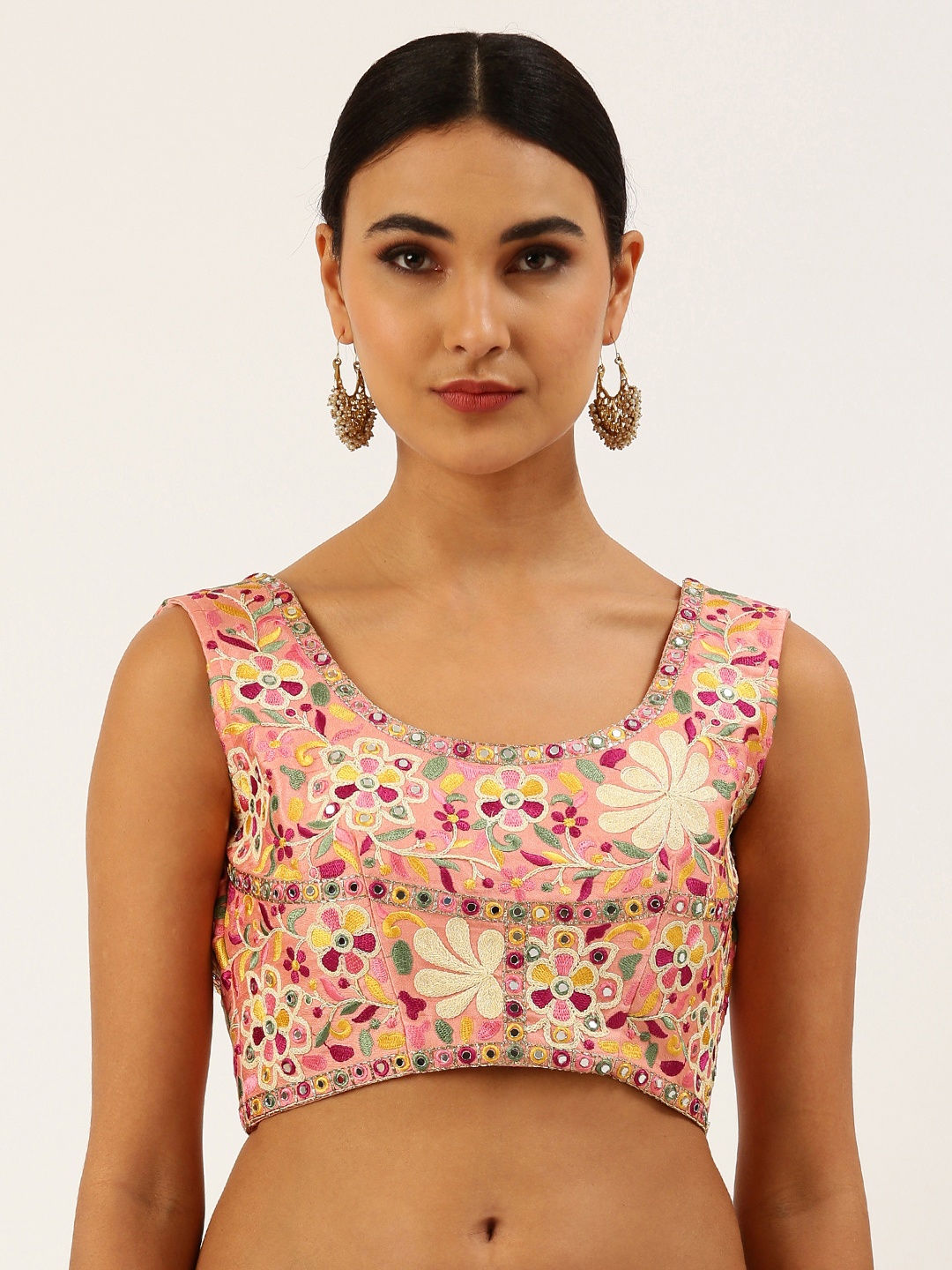 

panchhi Coral Embroidered Readymade Blouse
