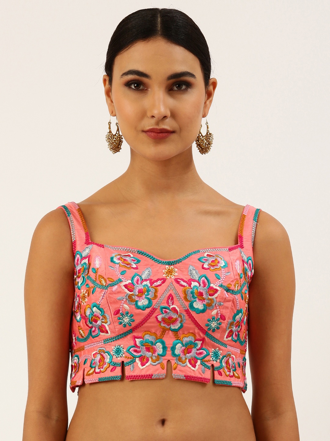 

panchhi Coral Embroidered Readymade Blouse