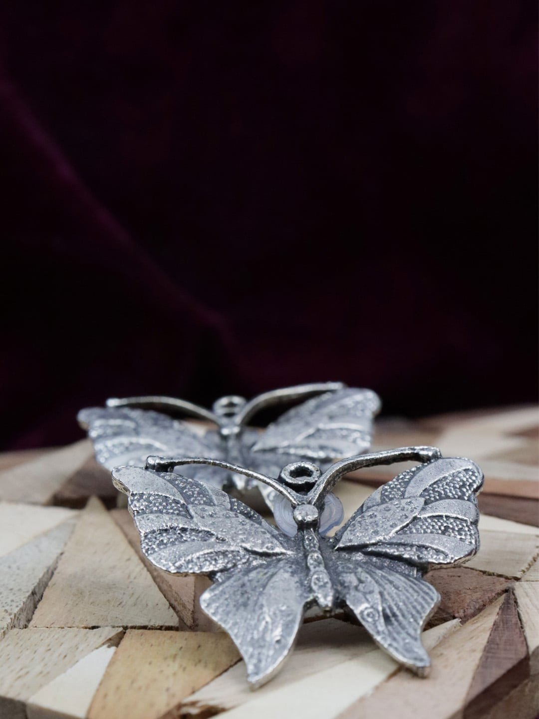 

Krelin Silver-Toned Contemporary Studs Earrings