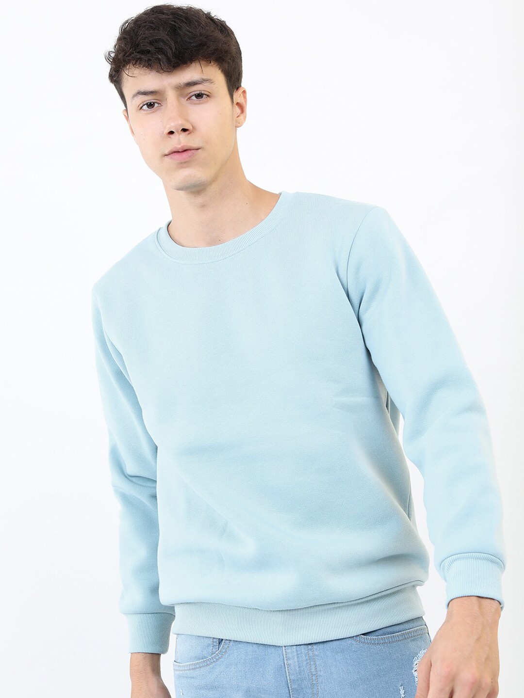 

KETCH Men Blue Solid Sweatshirt
