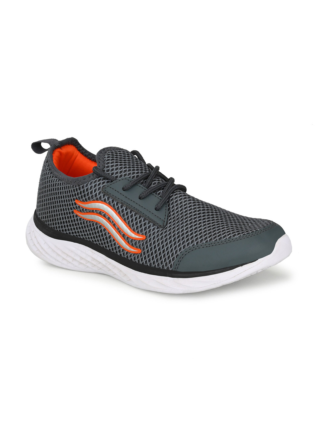 

Yuuki Men Grey Mesh Non-Marking Running Sports Shoes