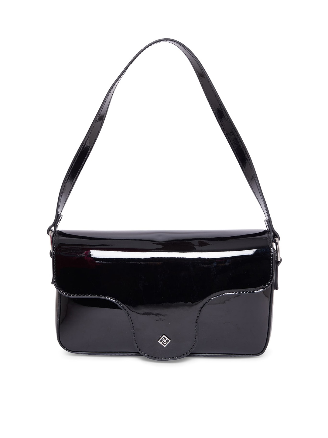 

Call It Spring Black PU Structured Shoulder Bag