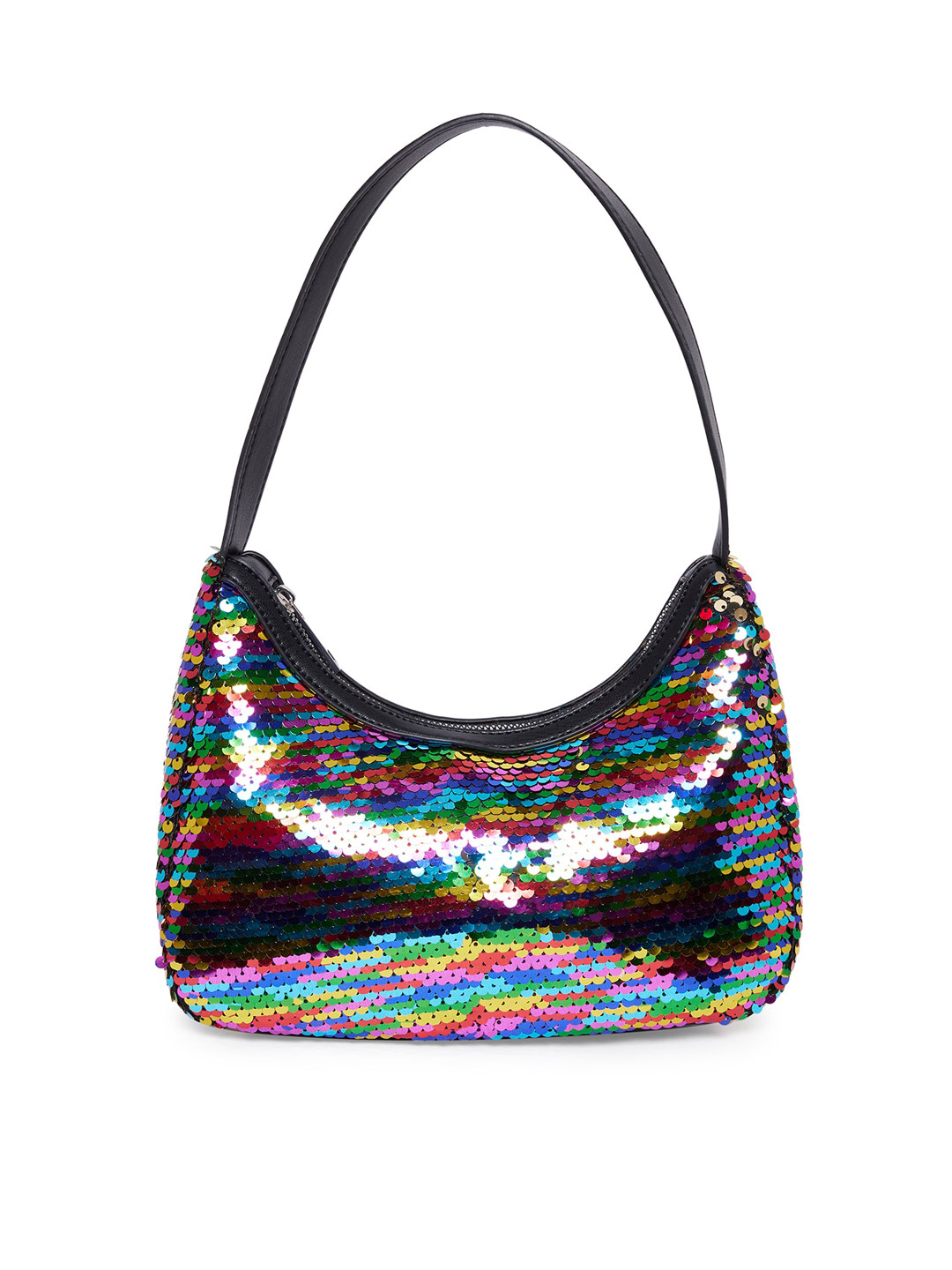

Call It Spring Multicoloured Embellished Structured Shoulder Bag, Multi